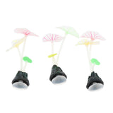 Maxbell Maxbell Silicone Lotus Leaf Mushroom for Aquarium Fish Tank Decoration A