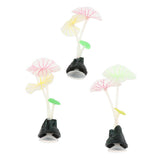 Maxbell Maxbell Silicone Lotus Leaf Mushroom for Aquarium Fish Tank Decoration A