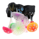 Maxbell Maxbell Silicone Lotus Leaf Mushroom for Aquarium Fish Tank Decoration B