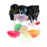 Maxbell Maxbell Silicone Lotus Leaf Mushroom for Aquarium Fish Tank Decoration B
