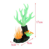 Maxbell Maxbell Aquarium Fish Tank Decoration Luminous Simulation Coral Green