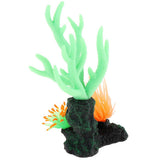 Maxbell Maxbell Aquarium Fish Tank Decoration Luminous Simulation Coral Green