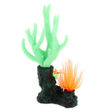 Maxbell Maxbell Aquarium Fish Tank Decoration Luminous Simulation Coral Green