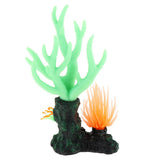 Maxbell Maxbell Aquarium Fish Tank Decoration Luminous Simulation Coral Green