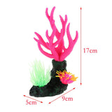Maxbell Maxbell Aquarium Fish Tank Decoration Luminous Simulation Coral Red