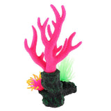 Maxbell Maxbell Aquarium Fish Tank Decoration Luminous Simulation Coral Red