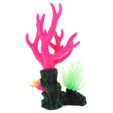 Maxbell Maxbell Aquarium Fish Tank Decoration Luminous Simulation Coral Red