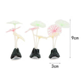 Maxbell Maxbell Silicone Lotus Leaf Mushroom for Aquarium Fish Tank Decoration C