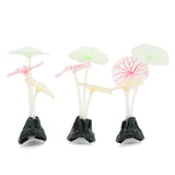 Maxbell Maxbell Silicone Lotus Leaf Mushroom for Aquarium Fish Tank Decoration C