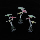 Maxbell Maxbell Silicone Lotus Leaf Mushroom for Aquarium Fish Tank Decoration C