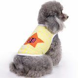 Maxbell Star Pattern Pet Puppy Dog Cat Pet Clothes Dress Vest T Shirt Yellow-L