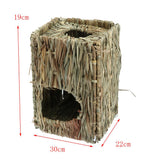 Maxbell Maxbell Folding Woven Grass House for Hamster Small Animals Cage Home Decor