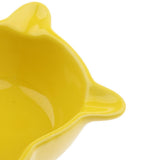 Maxbell Maxbell 1 Pair Small Ceramic Bowl Pet Hamster Rabbit Feeding Bowl Yellow
