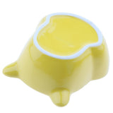 Maxbell Maxbell 1 Pair Small Ceramic Bowl Pet Hamster Rabbit Feeding Bowl Yellow