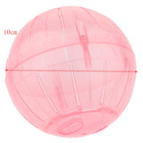 Maxbell Maxbell Hamster Crystal Running Ball Gerbil Rat Clear Plastic Exercise Ball pink