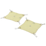 Maxbell Maxbell 2 Pack Small Pet Grid Hammock Toy Nest Hanging Bed Hamster Hammock  Yellow