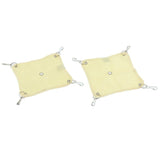 Maxbell Maxbell 2 Pack Small Pet Grid Hammock Toy Nest Hanging Bed Hamster Hammock  Yellow