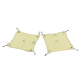 Maxbell Maxbell 2 Pack Small Pet Grid Hammock Toy Nest Hanging Bed Hamster Hammock  Yellow