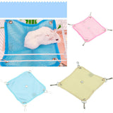 Maxbell Maxbell 2 Pack Small Pet Grid Hammock Toy Nest Hanging Bed Hamster Hammock  Yellow