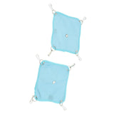 Maxbell Maxbell 2 Pack Small Pet Grid Hammock Toy Nest Hanging Bed Hamster Hammock  Blue