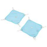 Maxbell Maxbell 2 Pack Small Pet Grid Hammock Toy Nest Hanging Bed Hamster Hammock  Blue