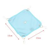 Maxbell Maxbell 2 Pack Small Pet Grid Hammock Toy Nest Hanging Bed Hamster Hammock  Blue