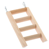 Maxbell Maxbell Small Wooden Hanging Ladder Toy for Pet Birds Pet Cage Accessories