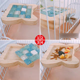 Maxbell Maxbell Wood Hamster Platform Cage Stand Toy Springboard Toys for Small Animals