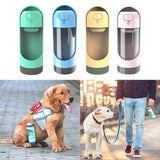 Maxbell Portable Dog Cat Outdoor Travel Water Bottle Feeder Drinking Fountain green