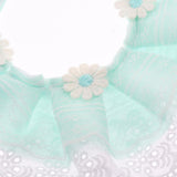 Maxbell Maxbell Cat Bandana Collar Cat Dog Lace Bibs Scarf Collar Puppy Neck Bandana Green