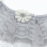 Maxbell Maxbell Cat Bandana Collar Cat Dog Lace Bibs Scarf Collar Puppy Neck Bandana Gray