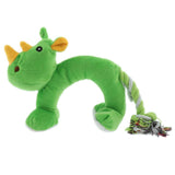 Maxbell Maxbell Animal Shape Pet Dumbbell Chew Bite Toy Sounding Squeaky Toy Plush Green