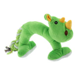 Maxbell Maxbell Animal Shape Pet Dumbbell Chew Bite Toy Sounding Squeaky Toy Plush Green