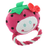 Maxbell Maxbell Pet Dogs Colorful Plush Chew Toy Indoor Funny Fruit Shaped Toy  Strawberry