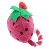 Maxbell Maxbell Pet Dogs Colorful Plush Chew Toy Indoor Funny Fruit Shaped Toy  Strawberry