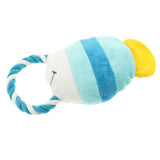 Maxbell Maxbell Pet Kitty Puppy Bite Chew Plush Toy Tropical Fish Design Rope Ring Blue