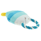 Maxbell Maxbell Pet Kitty Puppy Bite Chew Plush Toy Tropical Fish Design Rope Ring Blue