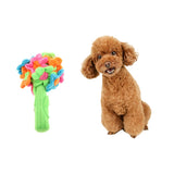 Maxbell Maxbell Colored Pet Dog Interactive Toy Plush Hyacinth Flower Ball Squeaky Sound Toy