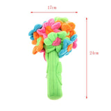 Maxbell Maxbell Colored Pet Dog Interactive Toy Plush Hyacinth Flower Ball Squeaky Sound Toy