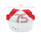 Maxbell Maxbell 1 Pc Pet Baseball Cap Summer Outdoor Sunbonnet Visor Cap for Cat Dog Red L