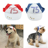 Maxbell Maxbell 1 Pc Pet Baseball Cap Summer Outdoor Sunbonnet Visor Cap for Cat Dog Red L