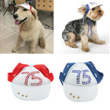 Maxbell Maxbell 1 Pc Pet Baseball Cap Summer Outdoor Sunbonnet Visor Cap for Cat Dog Red L