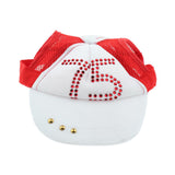 Maxbell Maxbell 1 Pc Pet Baseball Cap Summer Outdoor Sunbonnet Visor Cap for Cat Dog Red L