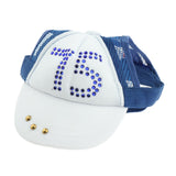 Maxbell Maxbell 1 Pc Pet Baseball Cap Summer Outdoor Sunbonnet Visor Cap for Cat Dog Blue L