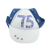 Maxbell Maxbell 1 Pc Pet Baseball Cap Summer Outdoor Sunbonnet Visor Cap for Cat Dog Blue L