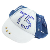 Maxbell Maxbell 1 Pc Pet Baseball Cap Summer Outdoor Sunbonnet Visor Cap for Cat Dog Blue XL
