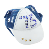 Maxbell Maxbell 1 Pc Pet Baseball Cap Summer Outdoor Sunbonnet Visor Cap for Cat Dog Blue XL