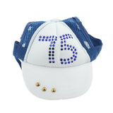 Maxbell Maxbell 1 Pc Pet Baseball Cap Summer Outdoor Sunbonnet Visor Cap for Cat Dog Blue XL