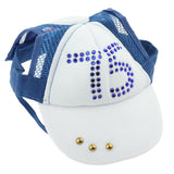 Maxbell Maxbell 1 Pc Pet Baseball Cap Summer Outdoor Sunbonnet Visor Cap for Cat Dog Blue XL