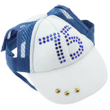 Maxbell Maxbell 1 Pc Pet Baseball Cap Summer Outdoor Sunbonnet Visor Cap for Cat Dog Blue XL